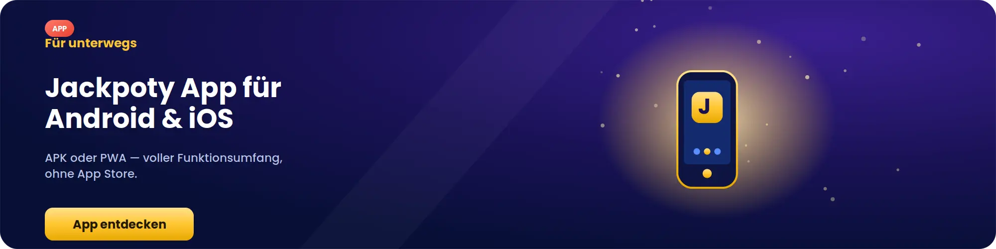 Jackpoty Casino App für Android und iOS