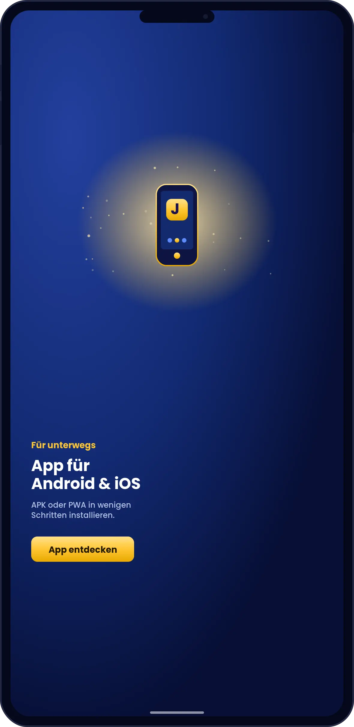 APK-Download der Jackpoty App
